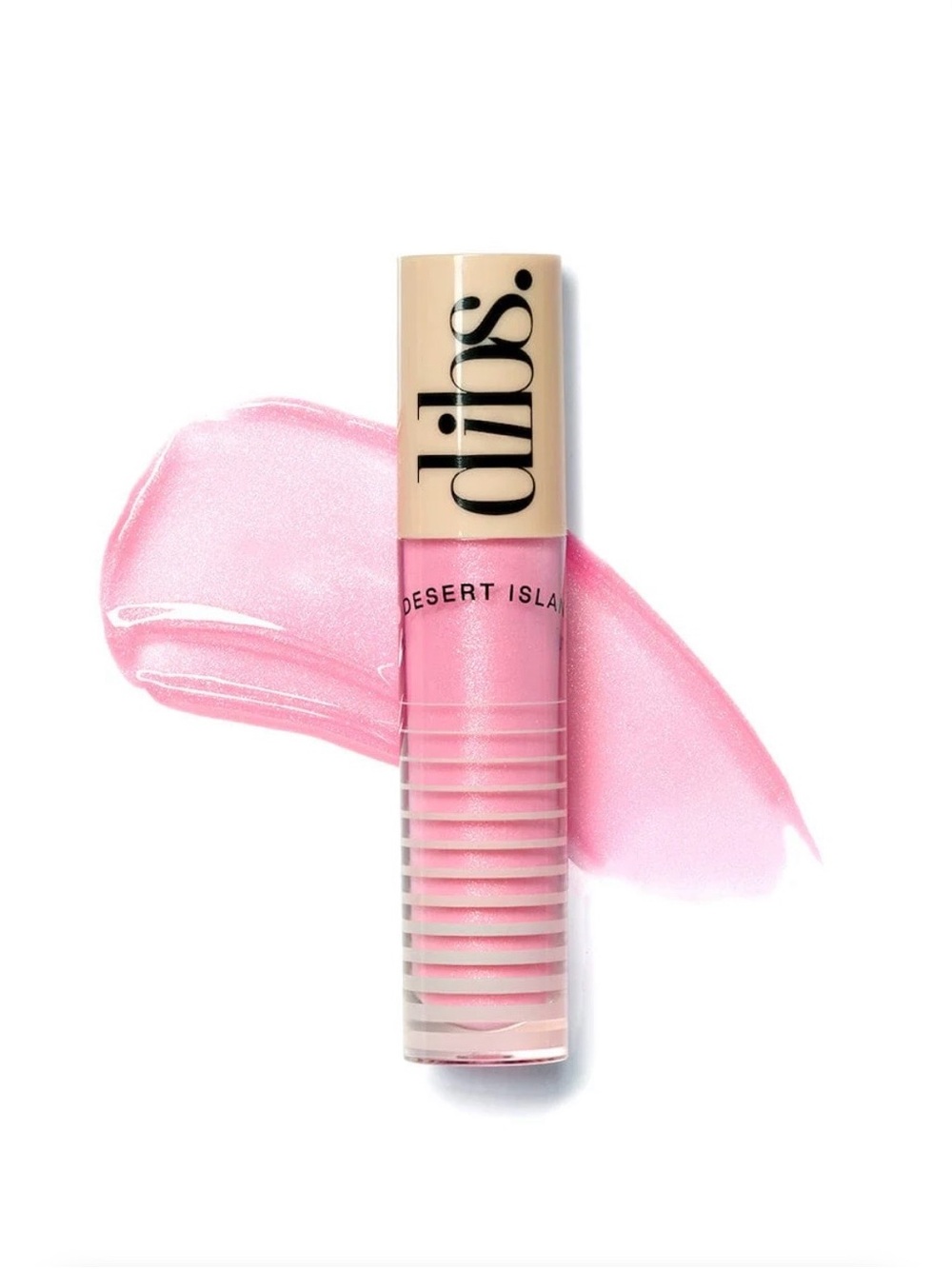 Dibs Desert Island Lip Gloss — Soft Pink Shine